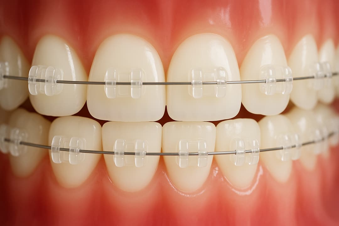 Zahnfarbene Brackets